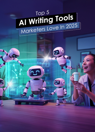 TechDogs-"Top 5 AI Writing Tools Marketers Love In 2025" TechDogs-"Top 5 AI Writing Tools Marketers Love In 2025"